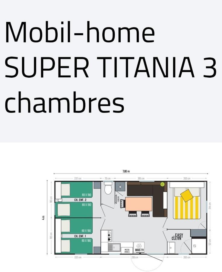 Mobil Home Happiness33 Dans Camping 5 Etoiles Acces Direct Plage Vendays Montalivet エクステリア 写真